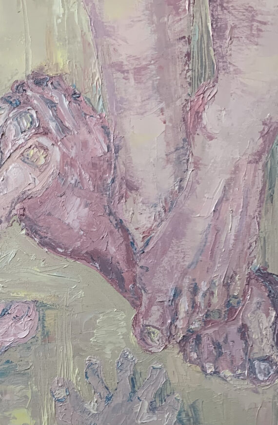 "51 varvast", õli lõuendil, 40 x 70 cm - Image 3