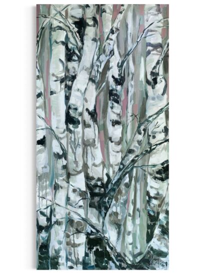 "Suured kased", õli lõuendil, 100 x 50 cm