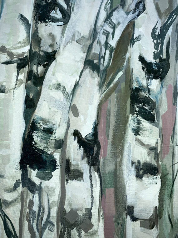 "Suured kased", õli lõuendil, 100 x 50 cm - Image 3