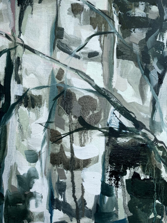 "Suured kased", õli lõuendil, 100 x 50 cm - Image 2