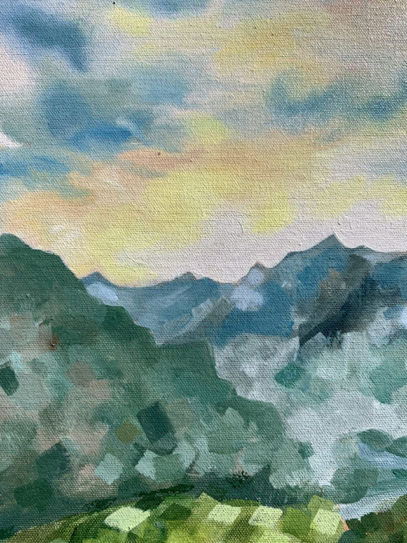 "Norra maastik", õli lõuendil, 40 x 80 cm - Image 3