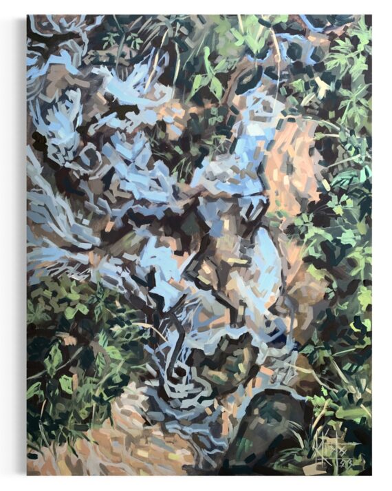 "Oja", õli lõuendil, 80 x 60 cm