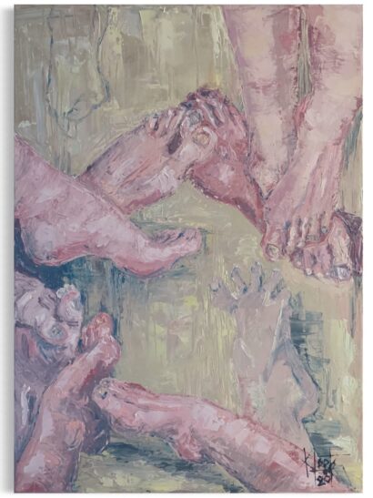"51 varvast", õli lõuendil, 40 x 70 cm