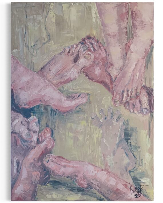 "51 varvast", õli lõuendil, 40 x 70 cm
