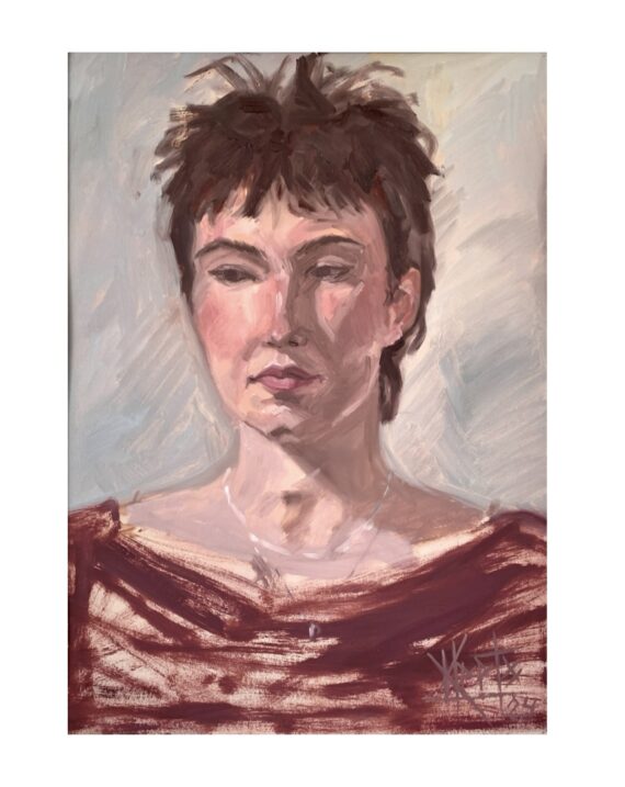 "Lysis", õli krunditud papil, 70 x 50 cm