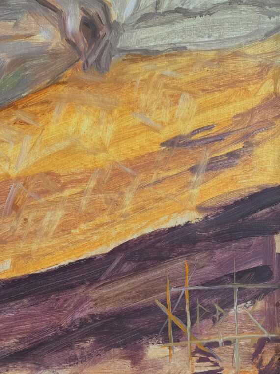 "Blondidele ei sobi kollane!?", õli krunditud papil, 70 x 50 cm - Image 4
