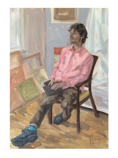 "Hugo", õli krunditud papil, 70 x 50 cm