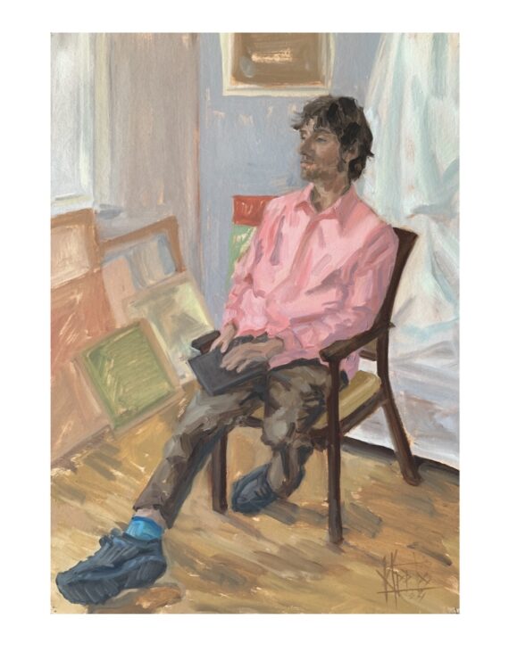 "Hugo", õli krunditud papil, 70 x 50 cm
