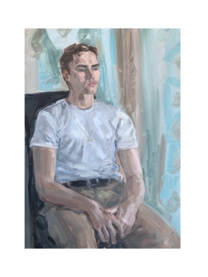 “Gaspard”, õli krunditud papil, 70 x 50 cm