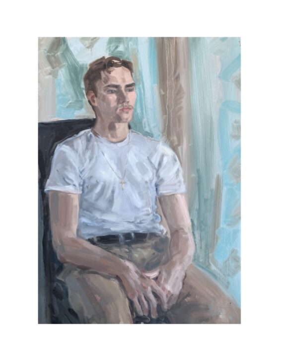 “Gaspard”, õli krunditud papil, 70 x 50 cm