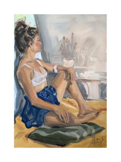 “Christiana”, õli krunditud papil, 70 x 50 cm
