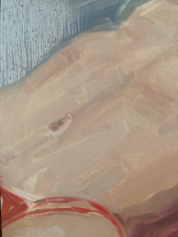 "Hanna", õli krunditud papil, 70 x 50 cm - Image 4