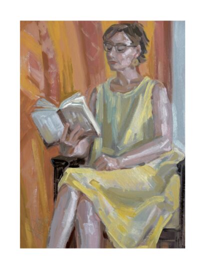 “Mari”, õli krunditud papil, 70 x 50 cm
