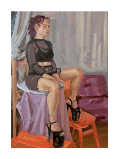 “Maarja”, õli krunditud papil, 70 x 50 cm