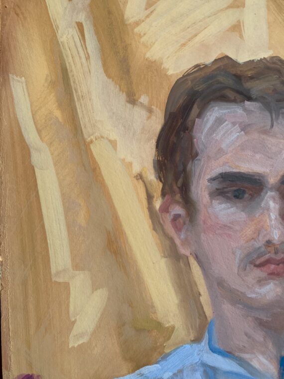 “Gaspard II”, õli krunditud papil, 70 x 50 cm - Image 3